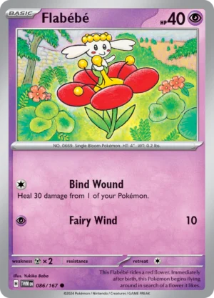 Pokémon TCG SV6: Twilight Masquerade 086/167 Flabebe Common Ungraded