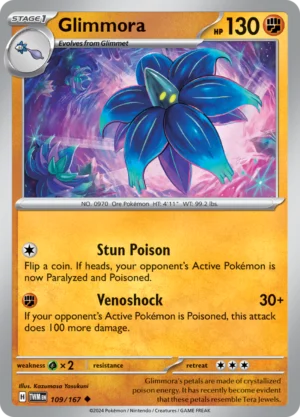 Pokémon TCG SV6: Twilight Masquerade 109/167 Glimmora Uncommon Ungraded