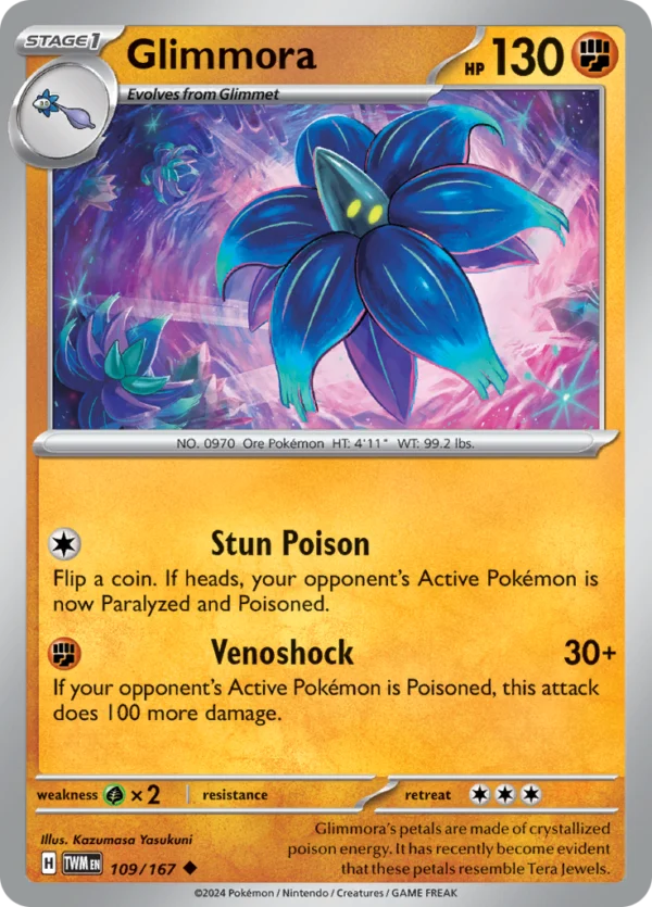 Pokémon TCG SV6: Twilight Masquerade 109/167 Glimmora Uncommon Ungraded