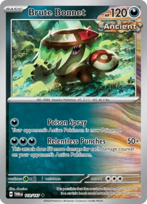 Pokémon TCG SV6: Twilight Masquerade 118/167 Brute Bonnet Uncommon Ungraded