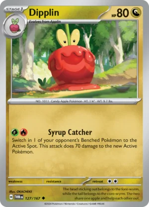 Pokémon TCG SV6: Twilight Masquerade 127/167 Dipplin Uncommon Ungraded