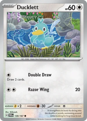 Pokémon TCG SV6: Twilight Masquerade 139/167 Ducklett Common Ungraded