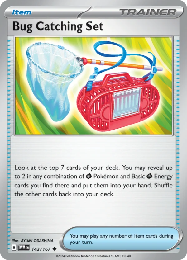 Pokémon TCG SV6: Twilight Masquerade 143/167 Bug Catching Set Uncommon Ungraded