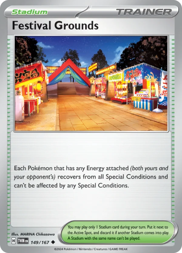 Pokémon TCG SV6: Twilight Masquerade 149/167 Festival Grounds Uncommon Ungraded