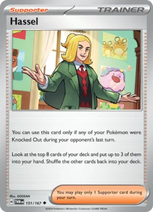 Pokémon TCG SV6: Twilight Masquerade 151/167 Hassel Uncommon Ungraded
