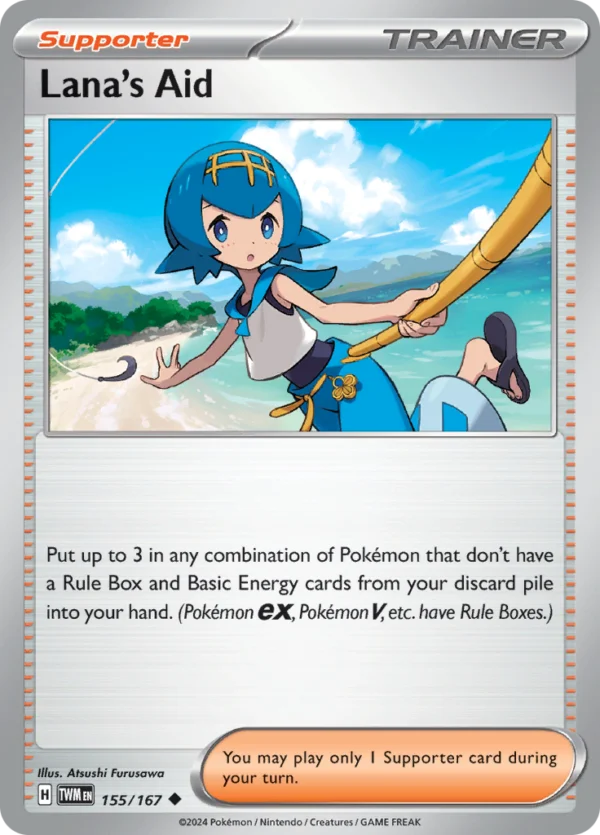 Pokémon TCG SV6: Twilight Masquerade 155/167 Lana's Aid Uncommon Ungraded