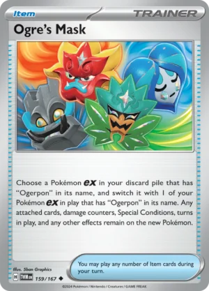 Pokémon TCG SV6: Twilight Masquerade 159/167 Ogre's Mask Uncommon Ungraded
