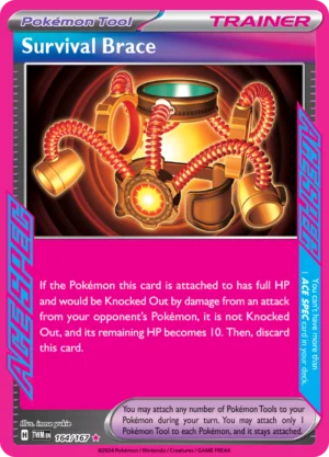 Pokémon TCG SV6: Twilight Masquerade 164/167 Survival Brace Ace Spec Ungraded