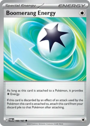 Pokémon TCG SV6: Twilight Masquerade 166/167 Boomerang Energy Uncommon Ungraded