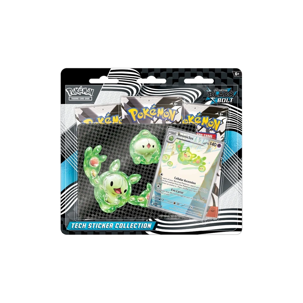 Pokémon TCG Blister Pack: Black Bolt Tech Sticker Blister Pack Reuniclus
