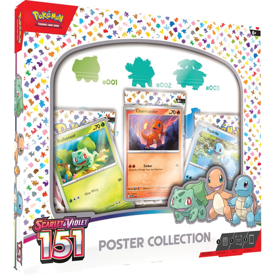 Pokémon TCG Collection Box: 151 Poster Collection w/ Promo Cards